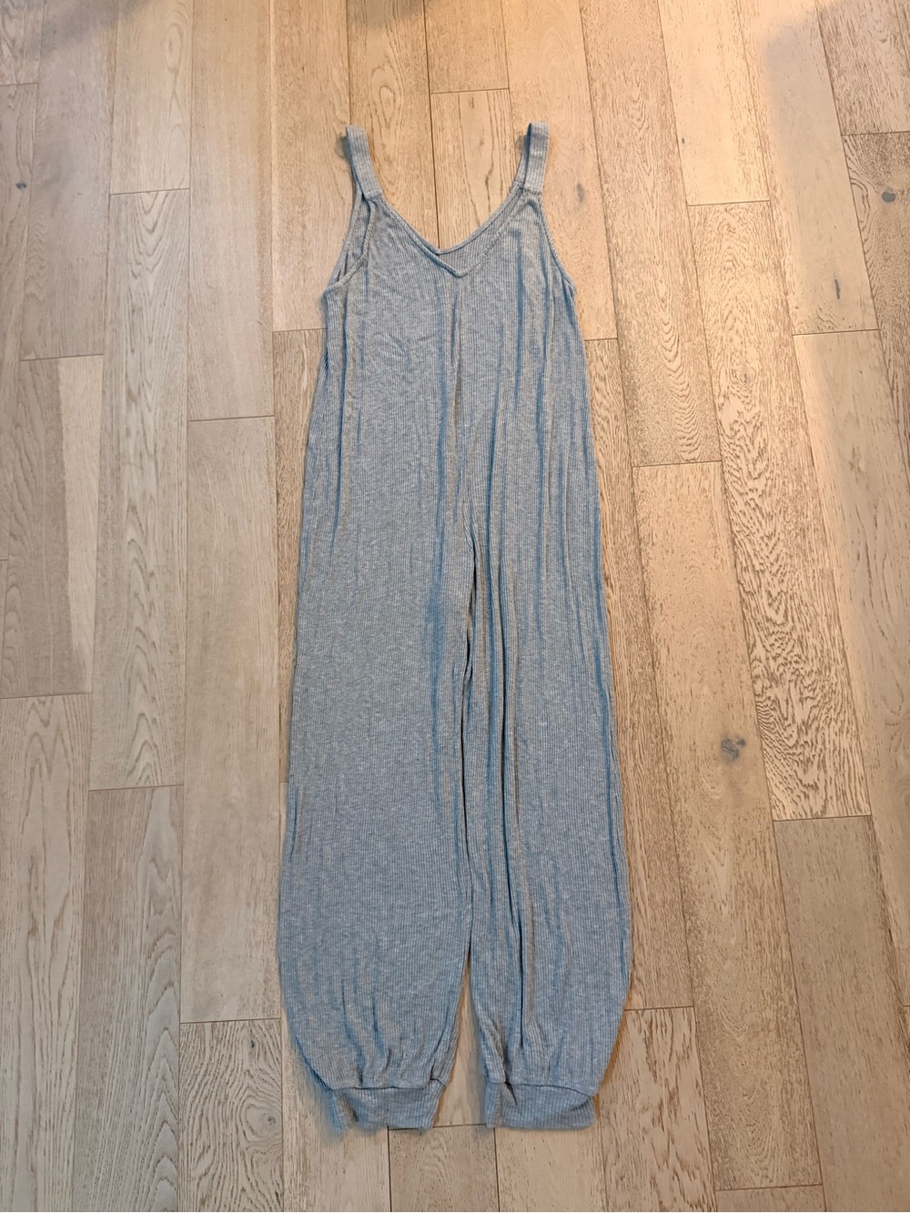 Eberjey Heather Gray Sleeveless V-Neck Jumpsuit